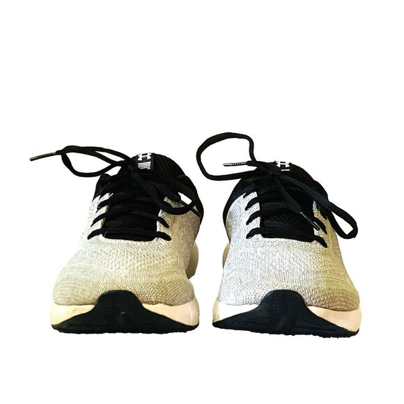 Under Armour Micro G Pursuit Shoes Running Mesh 7.5 Womens Gray Blk 3020221-101 - Picture 8 of 14